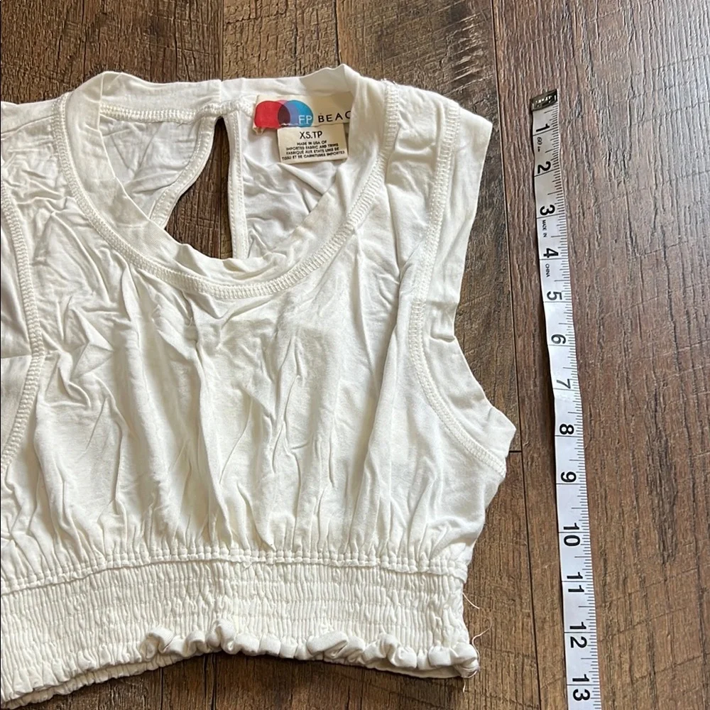 FP Movement by Free People White Cropped Tank Top - Picture 3 of 8